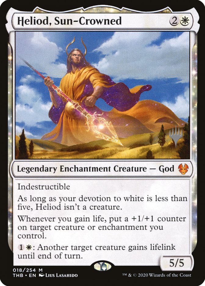 Heliod, Sun-Crowned (Promo Pack) [Theros Beyond Death Promos] | The Time Vault CA