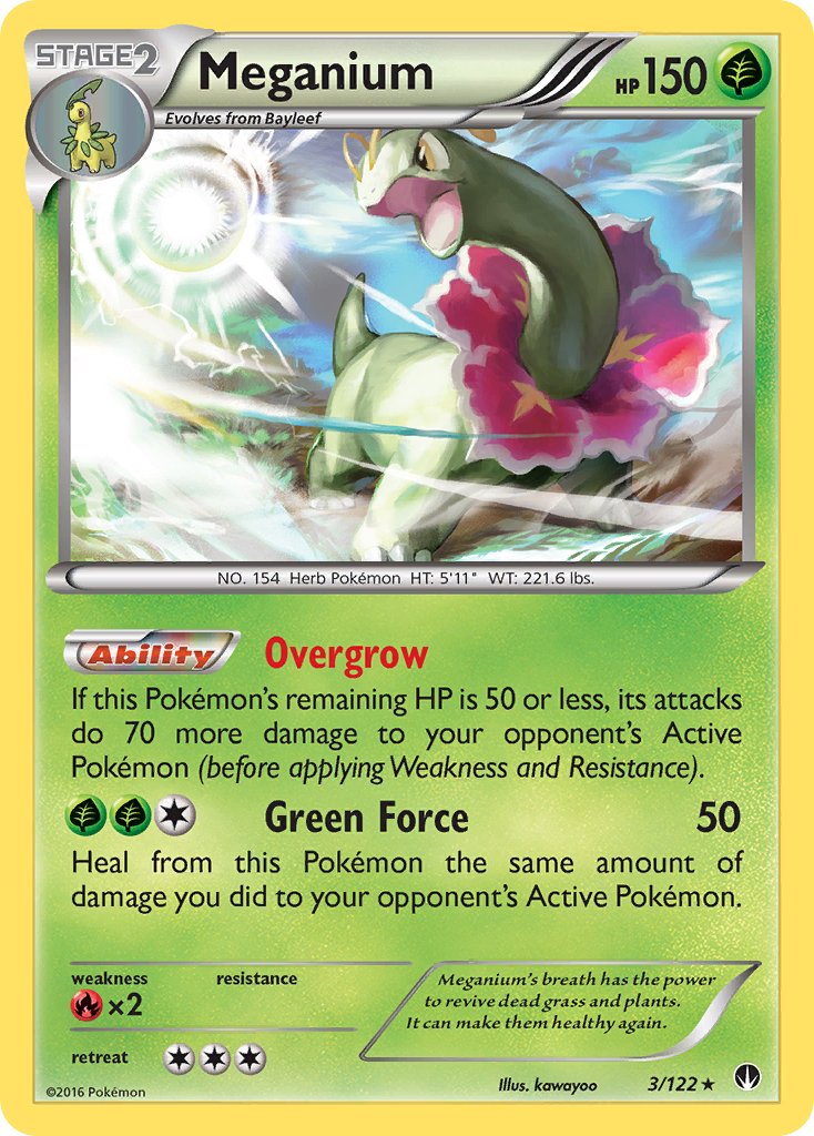 Meganium (3/122) (Cosmos Holo) (Blister Exclusive) [XY: BREAKpoint] | The Time Vault CA