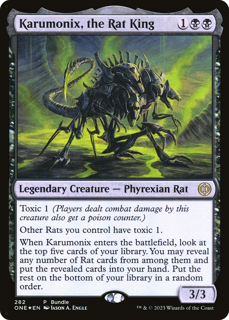 Karumonix, the Rat King (Bundle) [Phyrexia: All Will Be One] | The Time Vault CA