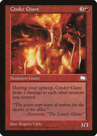 Cinder Giant [Weatherlight] | The Time Vault CA