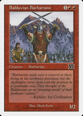 Balduvian Barbarians [Classic Sixth Edition] | The Time Vault CA