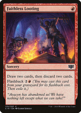 Faithless Looting [Commander 2014] | The Time Vault CA