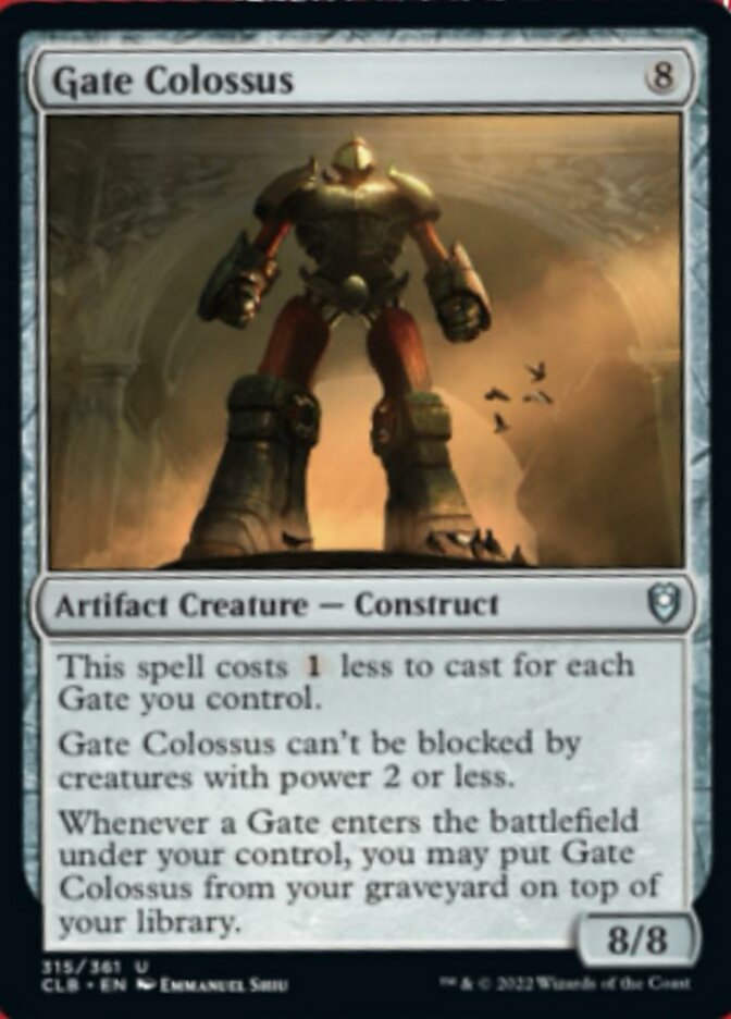 Gate Colossus [Commander Legends: Battle for Baldur's Gate] | The Time Vault CA