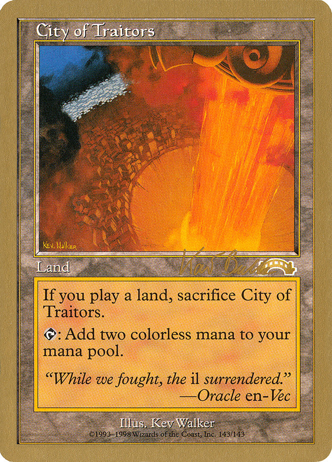 City of Traitors (Kai Budde) [World Championship Decks 1999] | The Time Vault CA