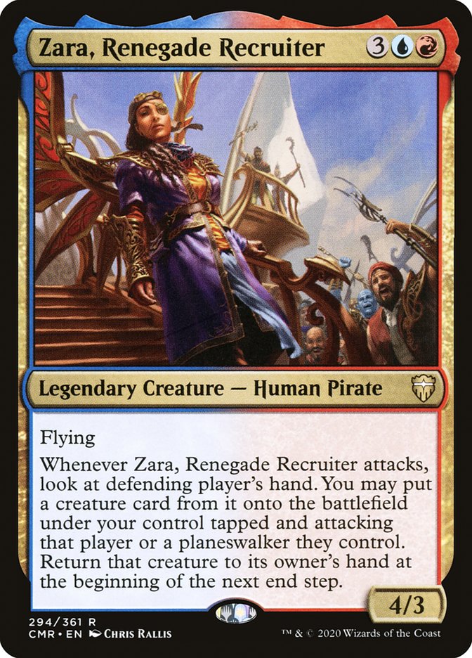 Zara, Renegade Recruiter [Commander Legends] | The Time Vault CA