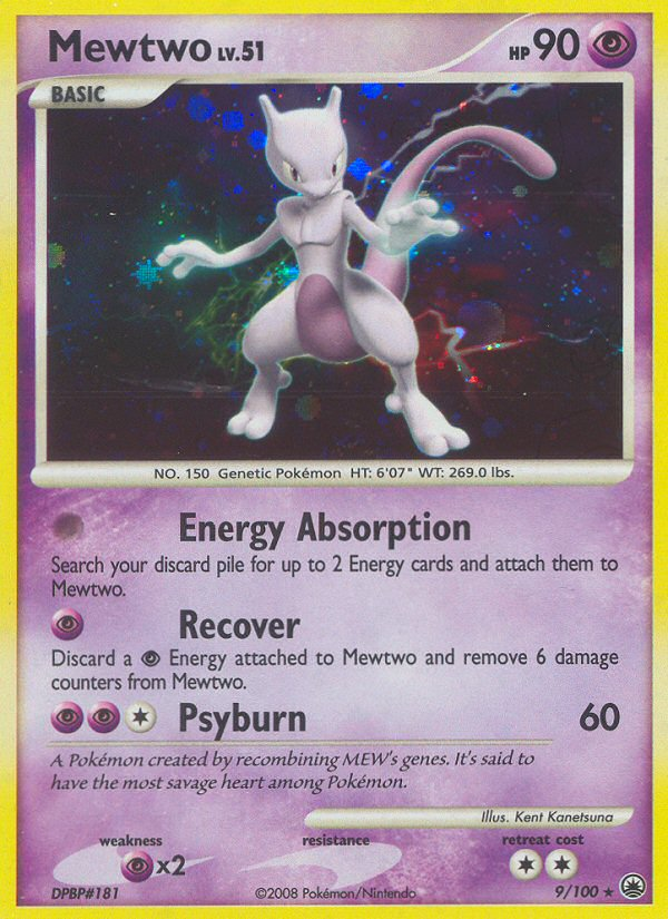 Mewtwo (9/100) [Diamond & Pearl: Majestic Dawn] | The Time Vault CA