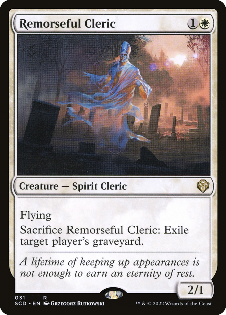 Remorseful Cleric [Starter Commander Decks] | The Time Vault CA