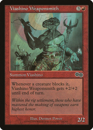 Viashino Weaponsmith [Urza's Saga] | The Time Vault CA