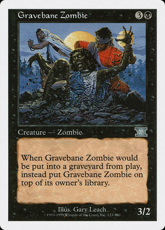 Gravebane Zombie [Classic Sixth Edition] | The Time Vault CA