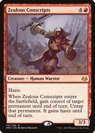 Zealous Conscripts [Modern Masters 2017] | The Time Vault CA