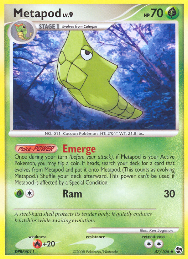 Metapod (47/106) [Diamond & Pearl: Great Encounters] | The Time Vault CA