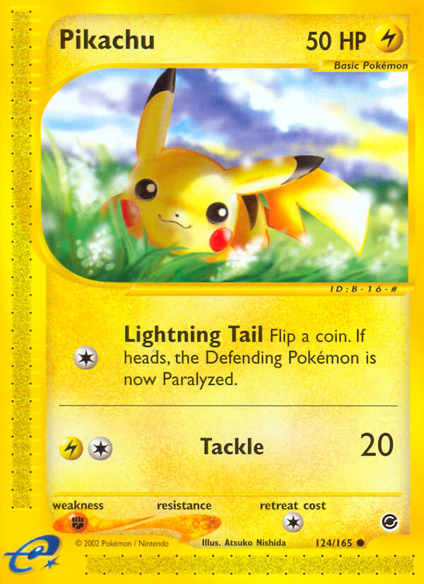 Pikachu (124/165) [Expedition: Base Set] | The Time Vault CA