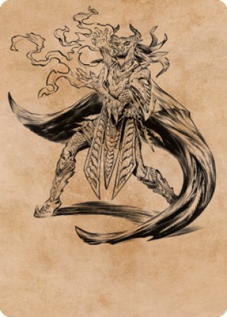 Livaan, Cultist of Tiamat Art Card [Commander Legends: Battle for Baldur's Gate Art Series] | The Time Vault CA