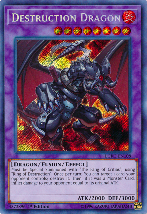 Destruction Dragon [LCKC-EN108] Secret Rare | The Time Vault CA