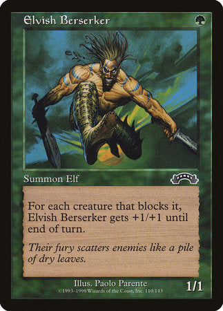 Elvish Berserker [Exodus] | The Time Vault CA