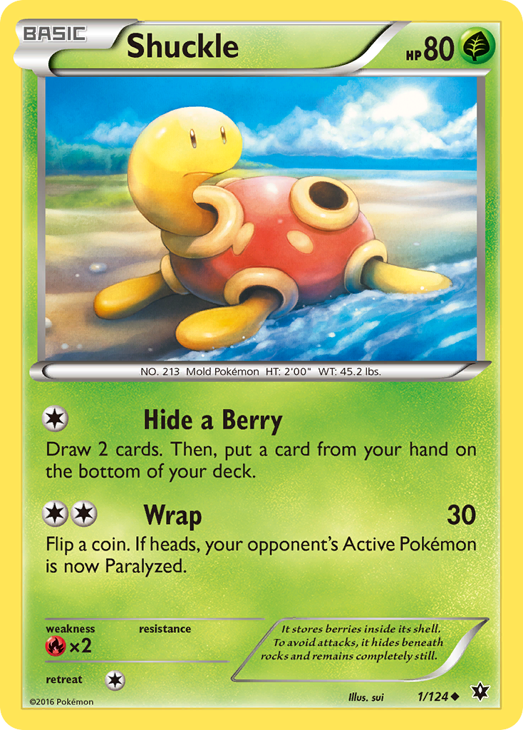 Shuckle (1/124) [XY: Fates Collide] | The Time Vault CA