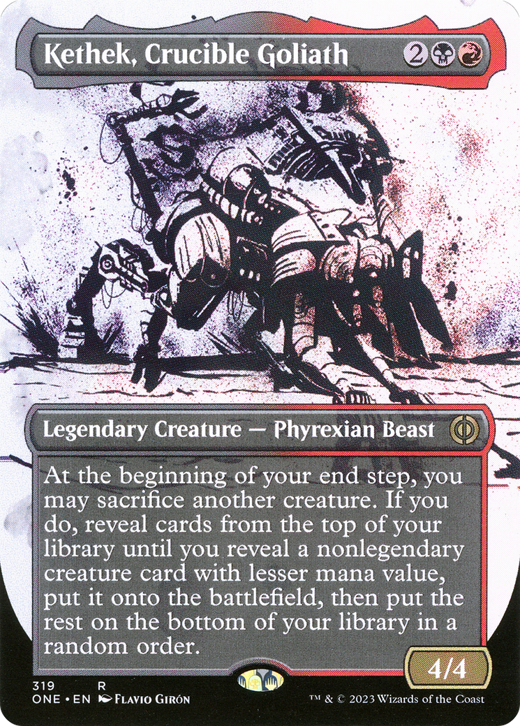 Kethek, Crucible Goliath (Borderless Ichor) [Phyrexia: All Will Be One] | The Time Vault CA