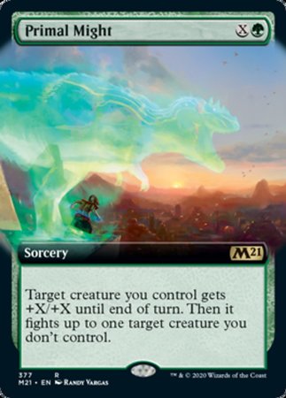 Primal Might (Extended Art) [Core Set 2021] | The Time Vault CA