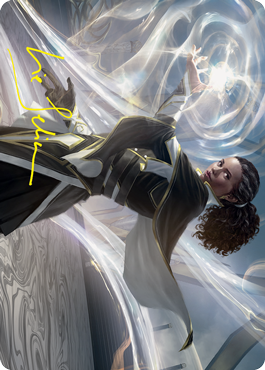 Clever Lumimancer Art Card (Gold-Stamped Signature) [Strixhaven: School of Mages Art Series] | The Time Vault CA
