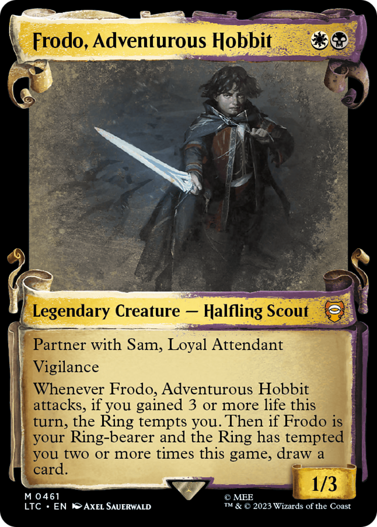 Frodo, Adventurous Hobbit [The Lord of the Rings: Tales of Middle-Earth Commander Showcase Scrolls] | The Time Vault CA