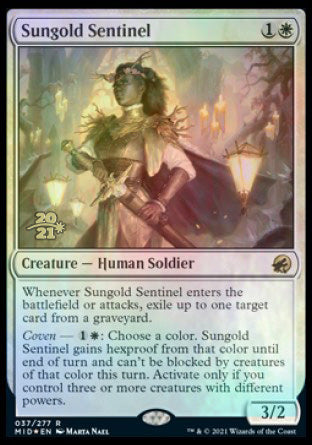 Sungold Sentinel [Innistrad: Midnight Hunt Prerelease Promos] | The Time Vault CA