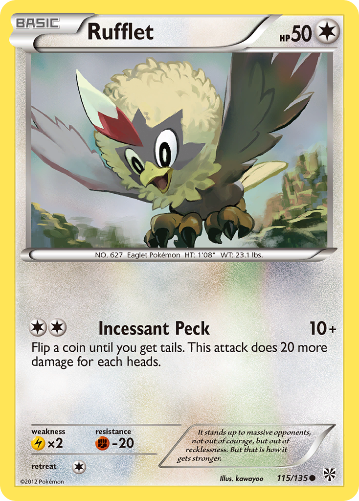 Rufflet (115/135) [Black & White: Plasma Storm] | The Time Vault CA