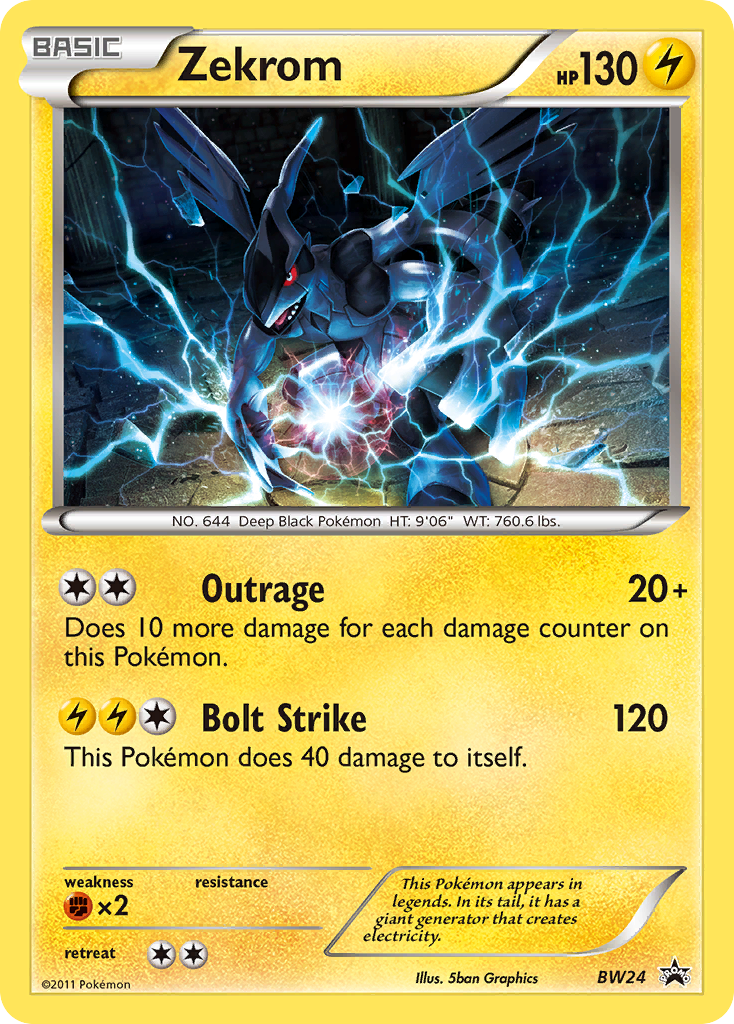 Zekrom (BW24) [Black & White: Black Star Promos] | The Time Vault CA