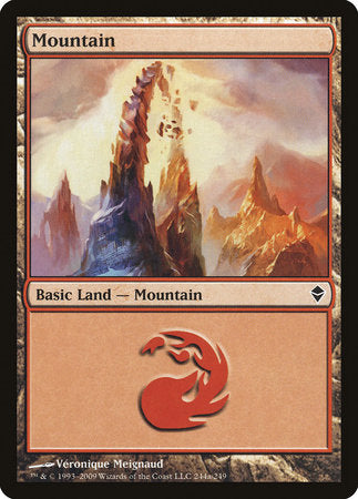 Mountain (244a) [Zendikar] | The Time Vault CA