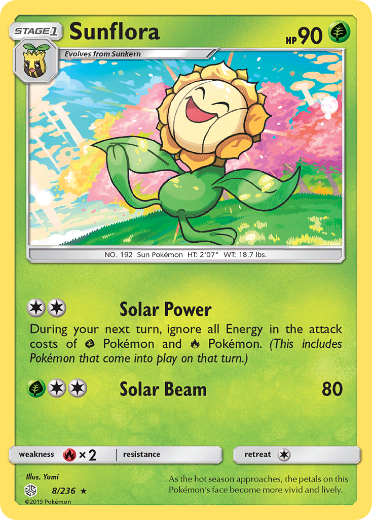 Sunflora (8/236) [Sun & Moon: Cosmic Eclipse] | The Time Vault CA