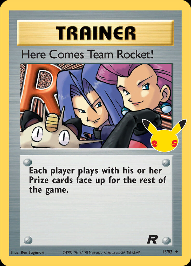 Here Comes Team Rocket! (15/82) [Celebrations: 25th Anniversary - Classic Collection] | The Time Vault CA