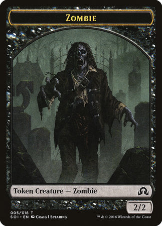 Zombie Token [Shadows over Innistrad Tokens] | The Time Vault CA