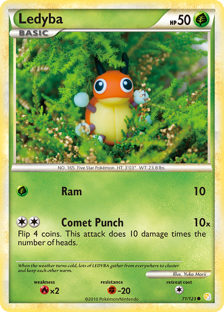 Ledyba (71/123) [HeartGold & SoulSilver: Base Set] | The Time Vault CA