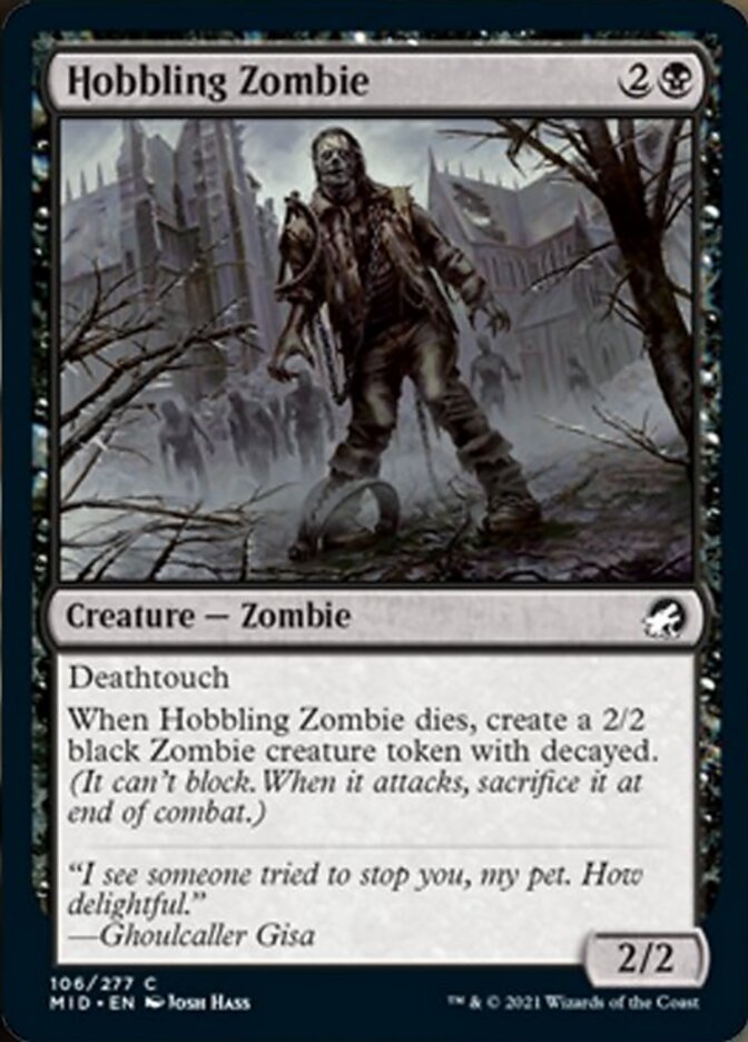 Hobbling Zombie [Innistrad: Midnight Hunt] | The Time Vault CA