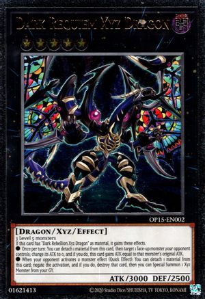 Dark Requiem Xyz Dragon [OP15-EN002] Ultimate Rare | The Time Vault CA