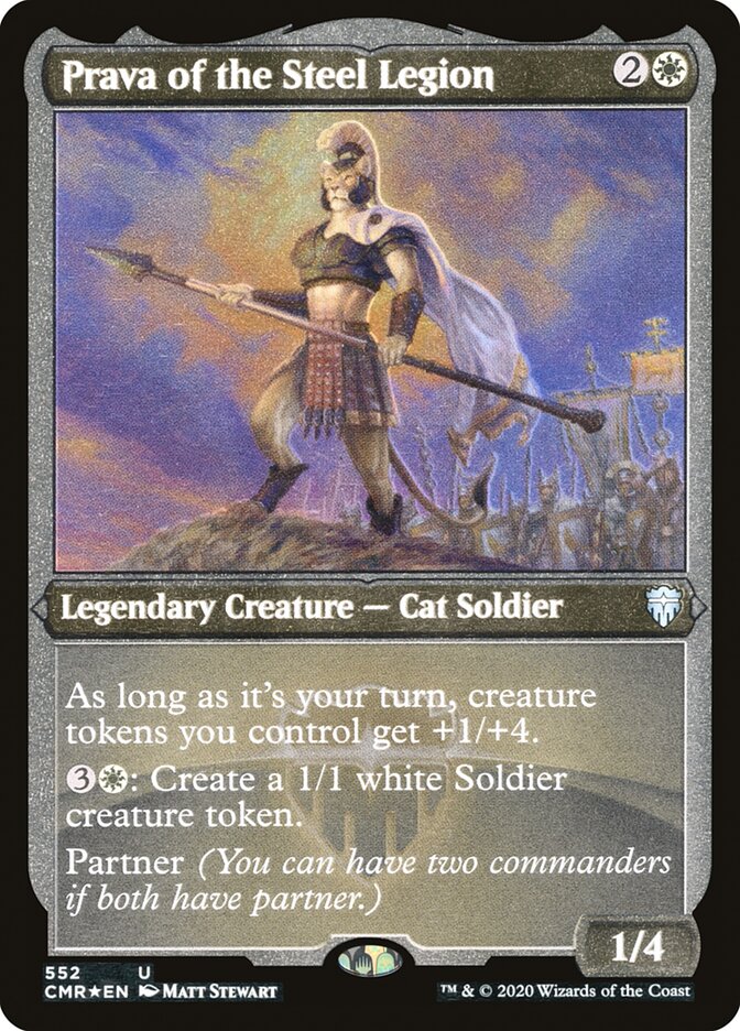 Prava of the Steel Legion (Foil Etched) [Commander Legends] | The Time Vault CA