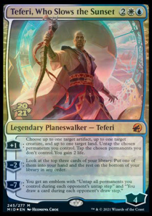 Teferi, Who Slows the Sunset [Innistrad: Midnight Hunt Prerelease Promos] | The Time Vault CA