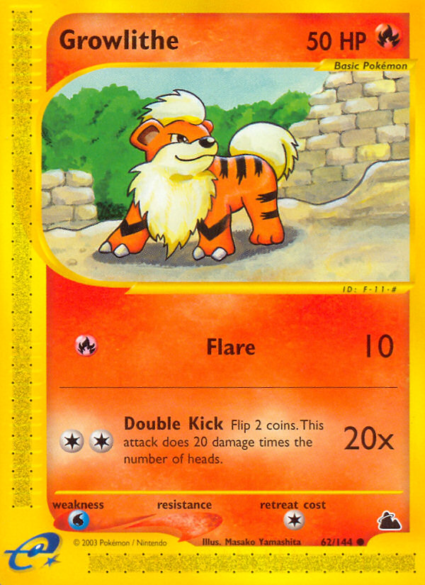 Growlithe (62/144) [Skyridge] | The Time Vault CA