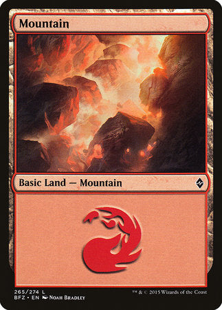 Mountain (265) [Battle for Zendikar] | The Time Vault CA