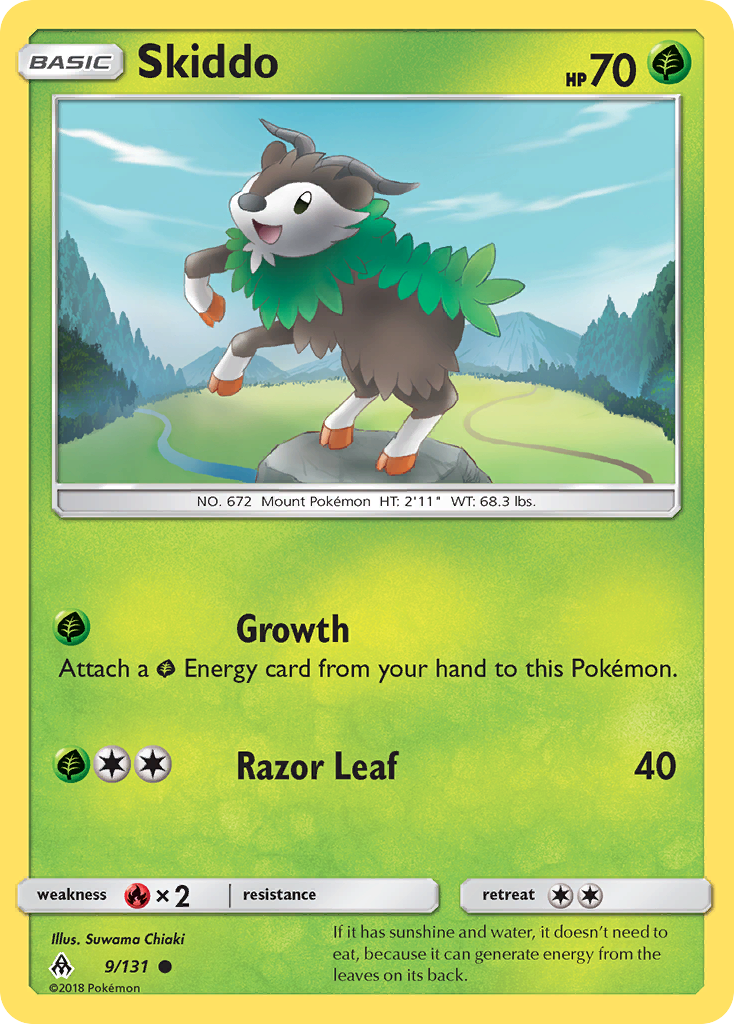 Skiddo (9/131) [Sun & Moon: Forbidden Light] | The Time Vault CA