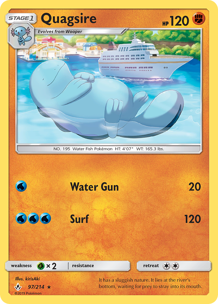 Quagsire (97/214) [Sun & Moon: Unbroken Bonds] | The Time Vault CA