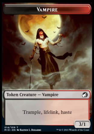 Vampire Token [Innistrad: Midnight Hunt Tokens] | The Time Vault CA