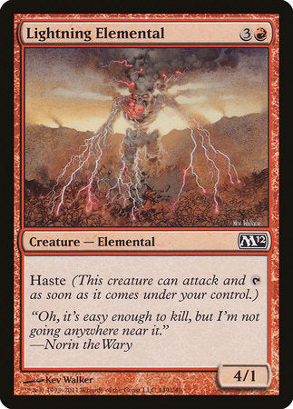 Lightning Elemental [Magic 2012] | The Time Vault CA