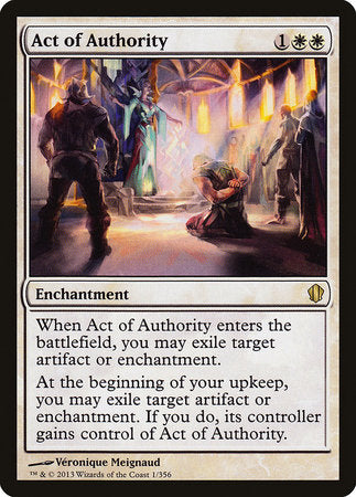 Act of Authority [Commander 2013] | The Time Vault CA