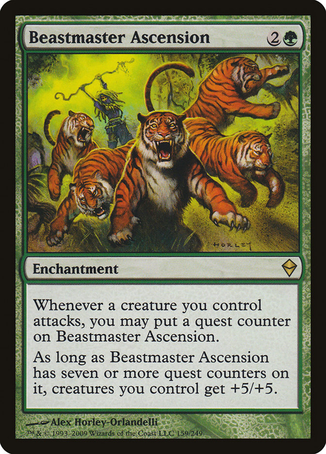 Beastmaster Ascension [Zendikar] | The Time Vault CA