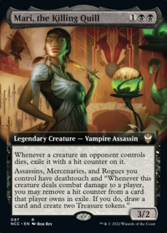 Mari, the Killing Quill (Extended Art) [Streets of New Capenna Commander] | The Time Vault CA