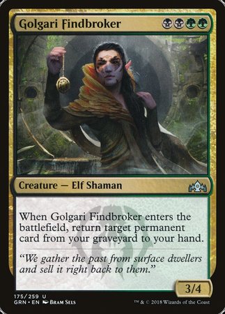 Golgari Findbroker [Guilds of Ravnica] | The Time Vault CA