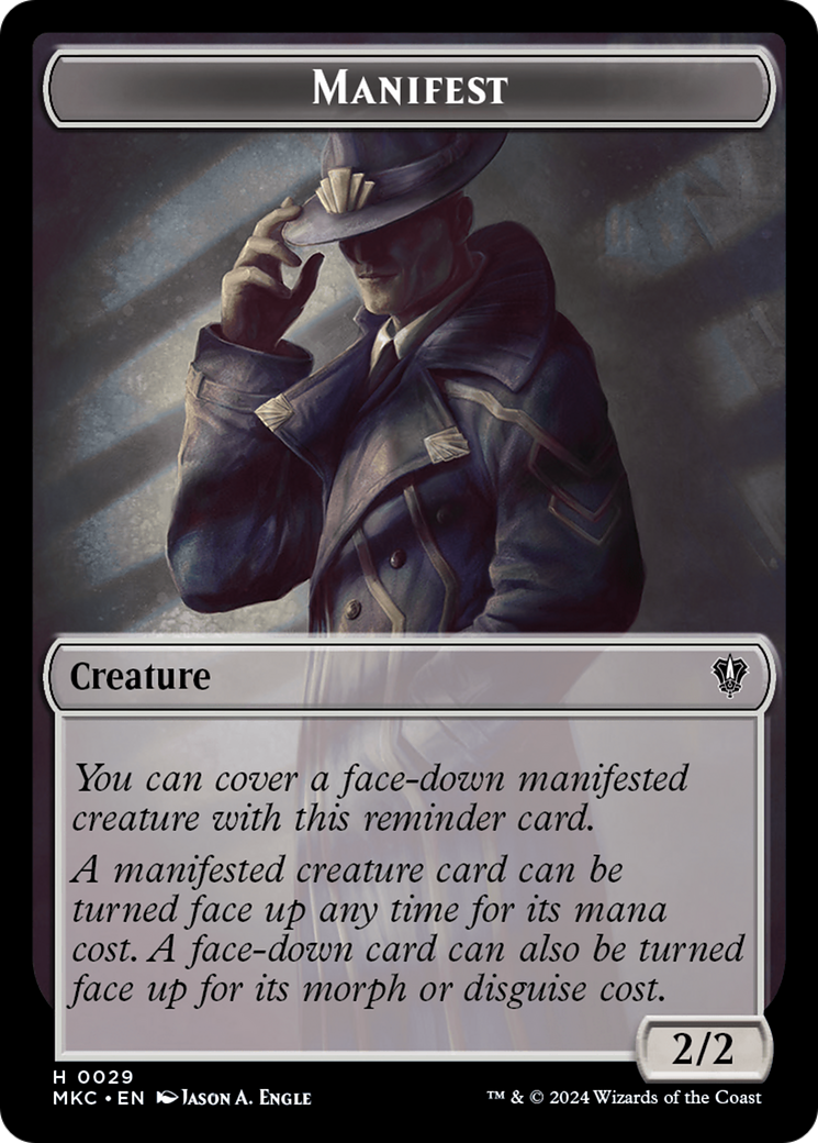 Insect (0016) // Manifest Double-Sided Token [Murders at Karlov Manor Commander Tokens] | The Time Vault CA