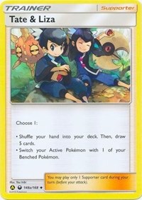 Tate & Liza (148a/168) (Alternate Art Promo) (Battle Arena Deck Exclusive) [Sun & Moon: Celestial Storm] | The Time Vault CA