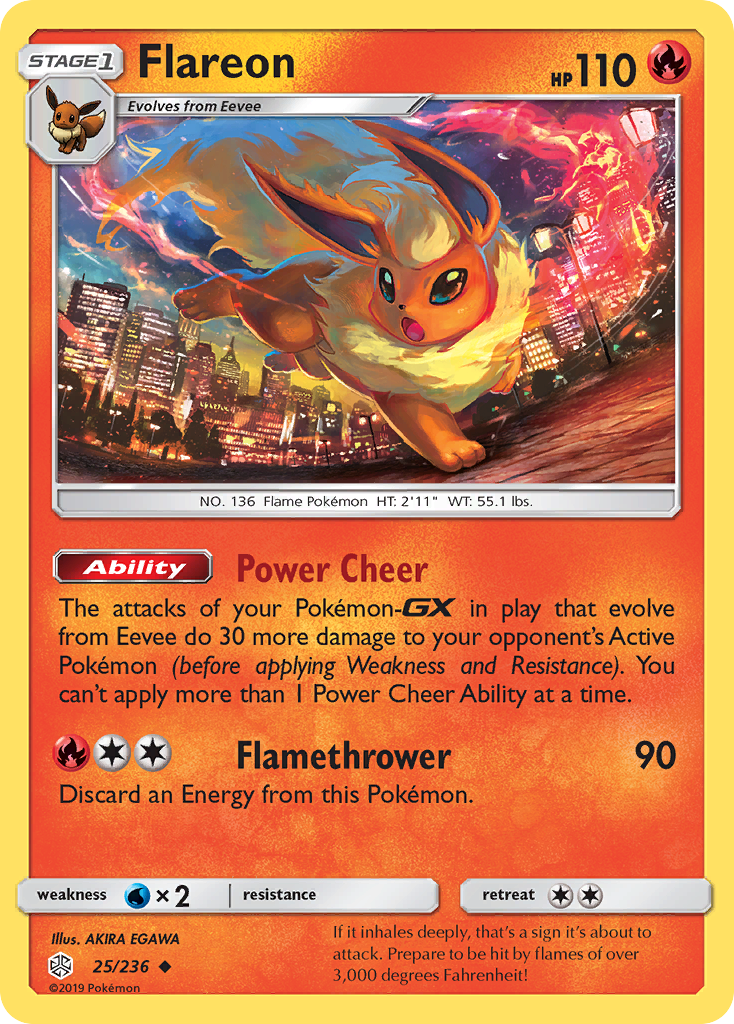 Flareon (25/236) [Sun & Moon: Cosmic Eclipse] | The Time Vault CA