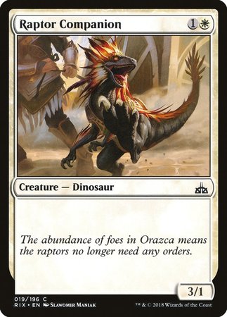 Raptor Companion [Rivals of Ixalan] | The Time Vault CA